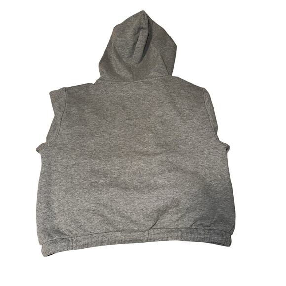 Vans‎ Women's Side With Zip Grey Heather Crop Hoodie Size XS - Picture 2 of 6